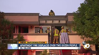 Fire displaces over two dozen in El Cajon