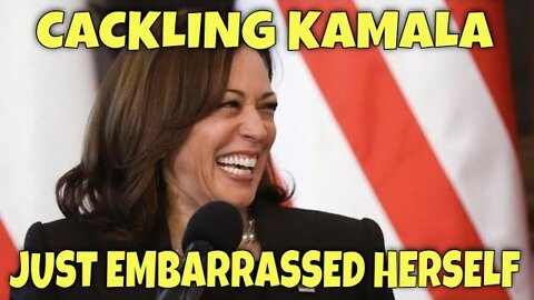 Cackling Kamala Harris Embarrasses herself, Laughing Uncontrollably at Refugee Question
