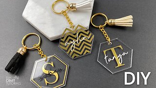 ACRYLIC KEYCHAIN WITH VINYL | ACRYLIC KEYCHAIN TUTORIAL CRICUT