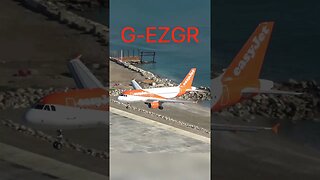 Landing at Gibraltar Airport