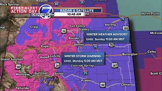 Live: Hazardous conditions in the mountains, icy roads for Denver as storm slams Colorado on Saturday.