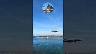 Wide Angle View of Runway and Landing at Gibraltar