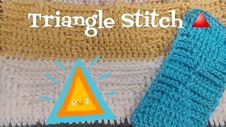 Triangle Stitch Geometric Crochet (Subtle and Classic) Front Post and Back Post Stitches