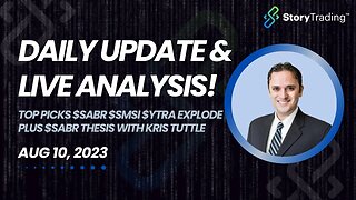 Top Picks $SABR $SMSI $YTRA Explode plus $SABR Thesis with Kris Tuttle