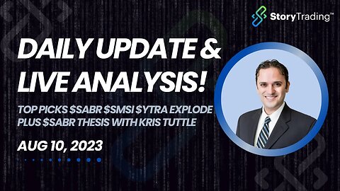 Top Picks $SABR $SMSI $YTRA Explode plus $SABR Thesis with Kris Tuttle