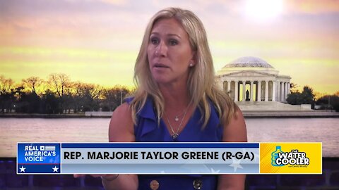 Congresswoman Marjorie Taylor Greene reacts to the House passing the Women’s Health Protection Act