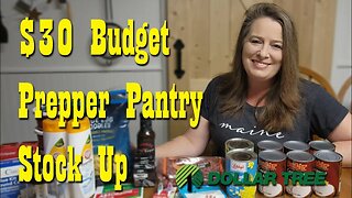 $30 Budget Prepper Pantry Haul from Dollar Tree ~ Pantry Stock Up ~ Preparedness