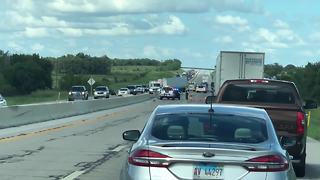 Semi-truck wreck causes traffic headache on Will Rogers Turnpike