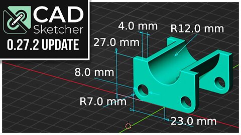 CAD Sketcher 0.27.2 Update & Hidden Features...