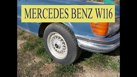 Mercedes Benz w116 - Comment changer la roue de secours maintenance tutoriel