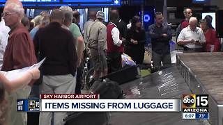 Man searching for missing luggage after leaving Sky Harbor