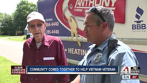 KCK Community Policing Unit helps 90-year-old veteran in need