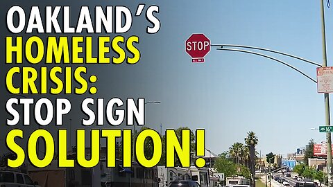 Oaklands solution for homeless thieves stealing copper wire on stop light: replace with stop sign