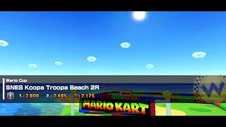 Mario Kart Tour - SNES Koopa Troopa Beach 2R Gameplay