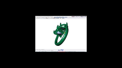 Cocktail Ring Design Emerald And Pear Shape-JCNP-02 3D Print Model