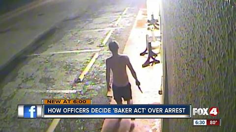 How officers decide to Baker Act vs. arrest crime suspects