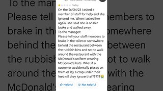 customer service at McDonald's Rock retail park Birkenhead UK