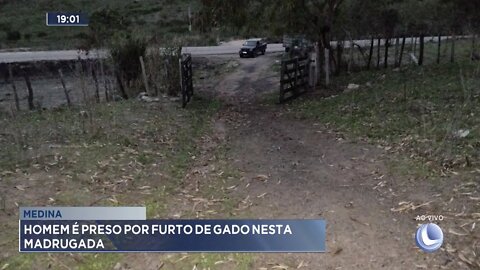 Medina: Homem é preso por Furto de Gado nesta madrugada.