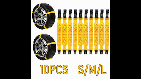 10 pieces. TPU car anti-slip chains for auto