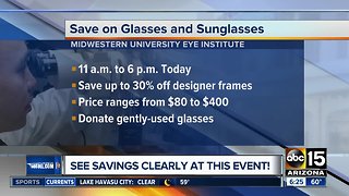 Save on glasses, sunglasses on Thursday
