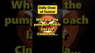 "Why was the pumpkin coach late for Cinderella?" #shorts #Funny #Subscribe