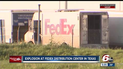Indianapolis FedEx workers receive update on explosion at facility near San Antonio, Texas