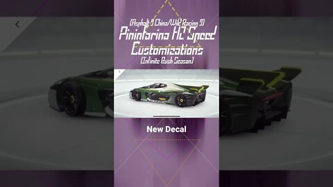 [Asphalt 9 China (A9C/狂野飙车9)] Pininfarina H2 Speed Glowing Decal | Infinite Rush Season (#Shorts)