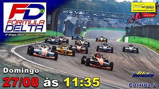 🔴 FÓRMULA DELTA | Corrida 2 | 5ª Etapa 2023 | Velocitta (SP) | Ao Vivo