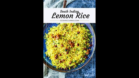 Lemon Rice | Quick Lunch | Easy Lunch Box Recipe