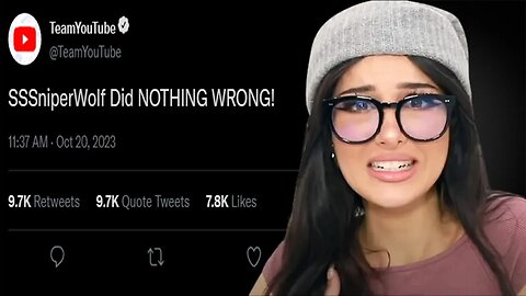 YouTube Finally Responds | SSSniperWolf Drama