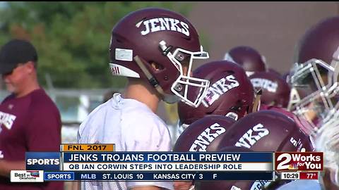 Jenks QB Ian Corwin steps into larger leadership role