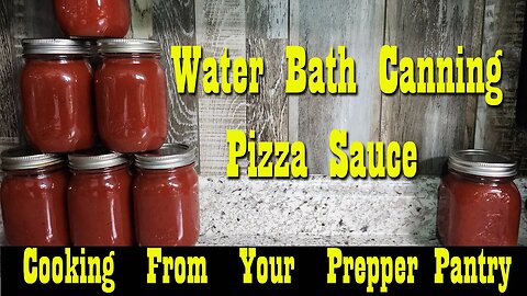 Make Pizza Sauce from your Prepper Pantry ~ Recipe & Water Bath Canning