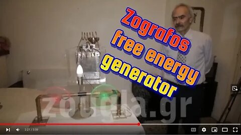 Free Energy Generator - Zografos Home Power Generator by splitting pure water - English translation