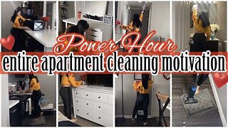 *NEW* POWER HOUR ENTIRE APARTMENT SPEED CLEANING MOTIVATION 2022 | EXTREME CLEAN WITH ME | ez tingz