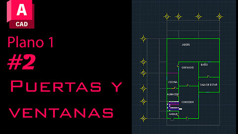 Construccion de casa en AutoCAD (Parte 1.2) #autocad #arquitectura #cad #autocaddrawing