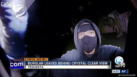 Burglar leaves behind crystal clear view