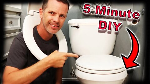 How To Replace A Toilet Seat - EASY