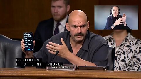 VIRAL: John Fetterman ADMITS He Needs iPhone App to Communicate in Real Time