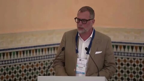 ICANN President & CEO Goran Marby at ICANN65 Ethos Award Ceremony