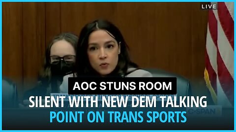 AOC stuns room SILENT with new Dem talking point on trans sports madness