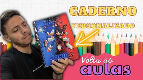 Como fazer caderno personalizado! Volta as Aulas!