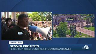'We gotta show up for our Black family members': Watch Tay Anderson's speech to the crowd during George Floyd protest