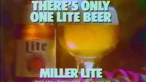 1980's "King And Kong Party" Funny Miller Lite Commercial (1986)