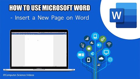 How to INSERT a New Page on Microsoft Word - Tutorial 7 | Mac Office Tutorial