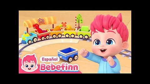 Chu-chu💨 Tren Arcoíris🚂 | Todos a bordo | Canciones Infantiles | Bebefinn en español