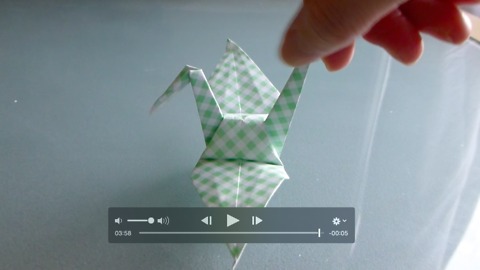 Origami No.3 tsuru (crane) - Japanese folding paper art