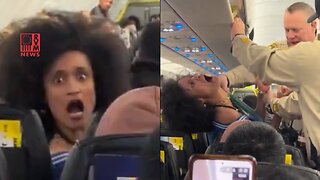 Lunatic Lady Loses It On A Plane, 'I Can't Breathe'