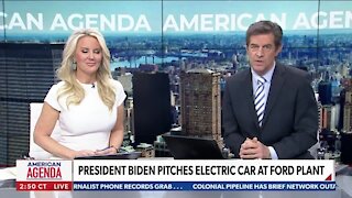 President Biden Pitches Electric Car at Ford Plant