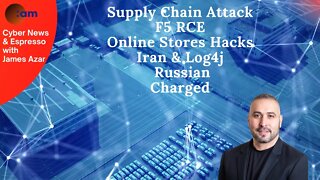 Supply Chain Attack, F5 RCE, Online Stores Hacks, Iran & Log4j, Russian Charged