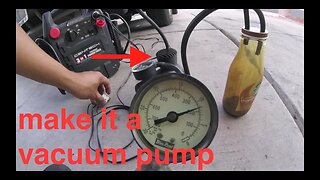 [DUAL USE] modified TIRE INFLATOR into vacuum pump√ Fix it Angel